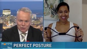 Dr. Nekessa Remy (right) speaks with reporter on CHCH-TV