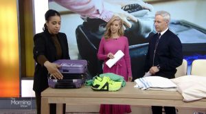 Dr. Remy and hosts talking about proper use of luggage when traveling