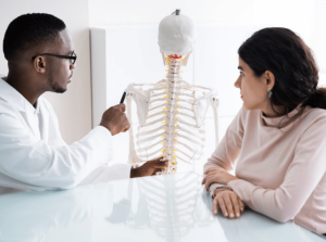 A doctor and patient