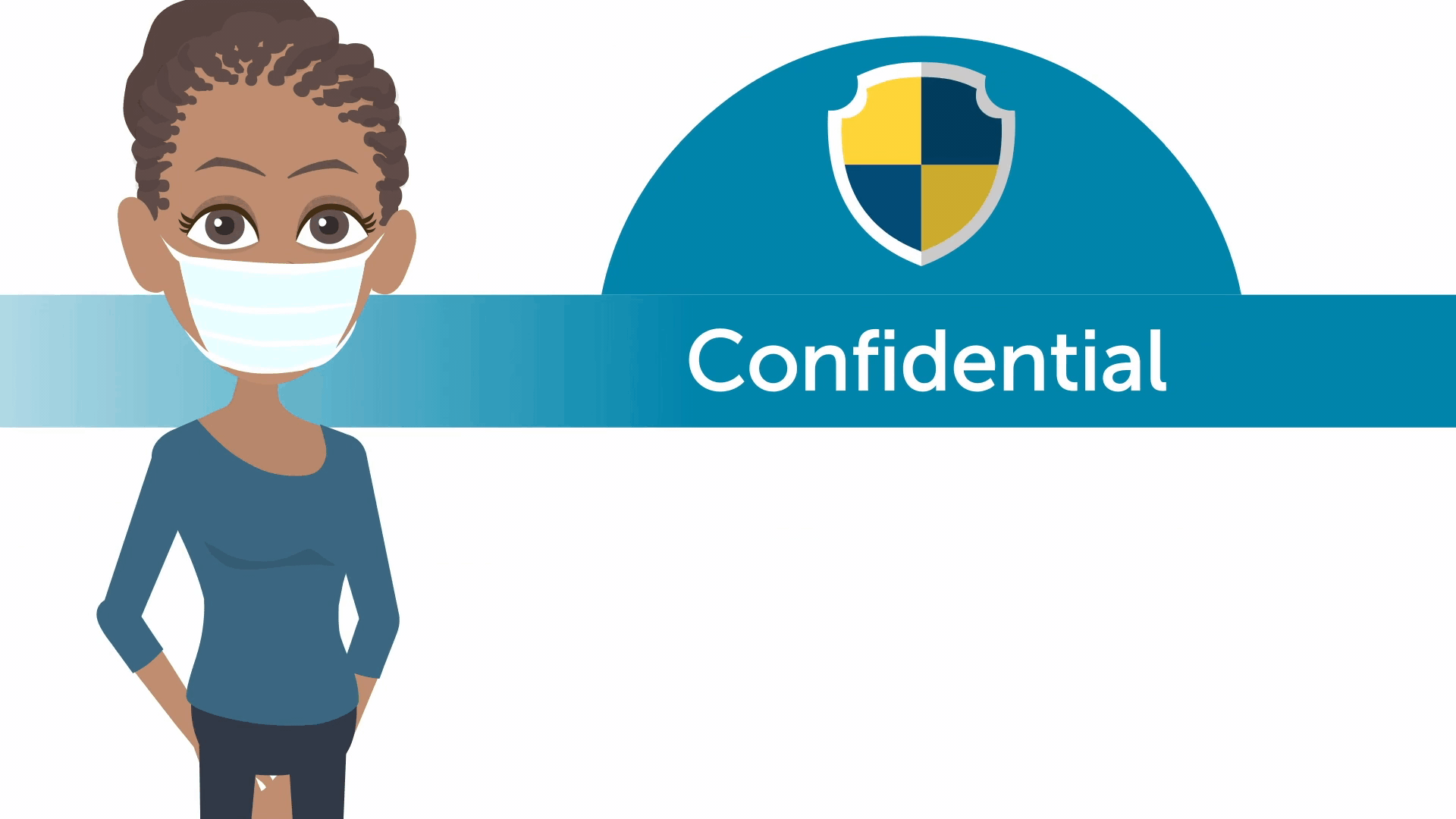 Confidential-and-Free A Graphics Interchange Format (GIF) of Serena, a Partnership4BetterHealth advisor, and the words confidential and free
