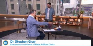 Chiropractor Dr. Stephen Gray on Breakfast Television TV channel