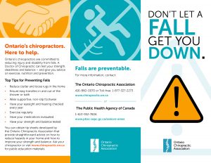 Screencap of handout: Don't let a fall get you down