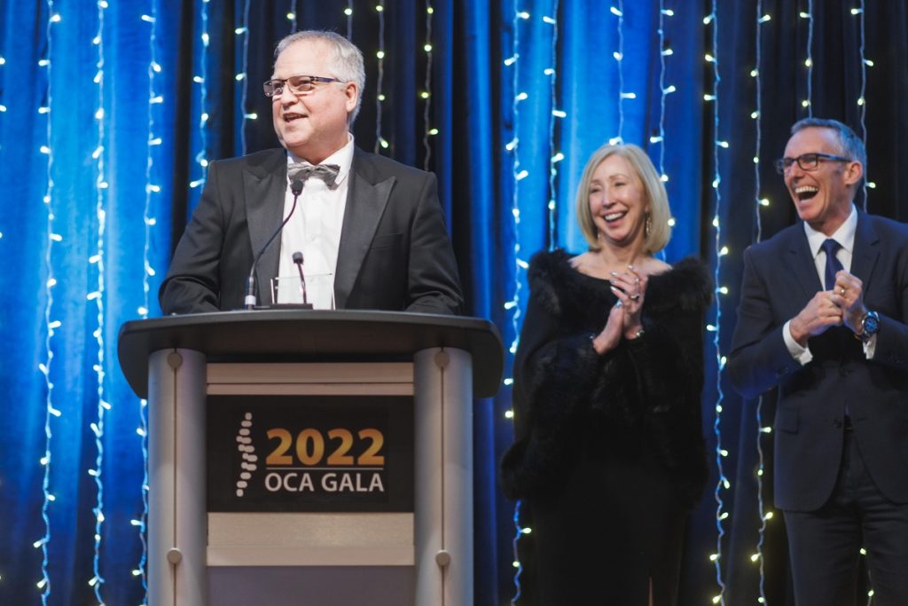 Dr. Goodyear at podium