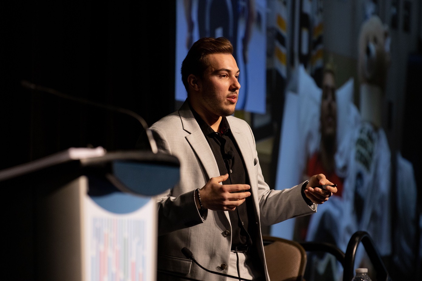 Kaleb Dahlgren delivers keynote speech at Thrive 2023