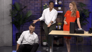 Dr. Nekessa Remy in studio demonstrating exercises to prevent back pain,