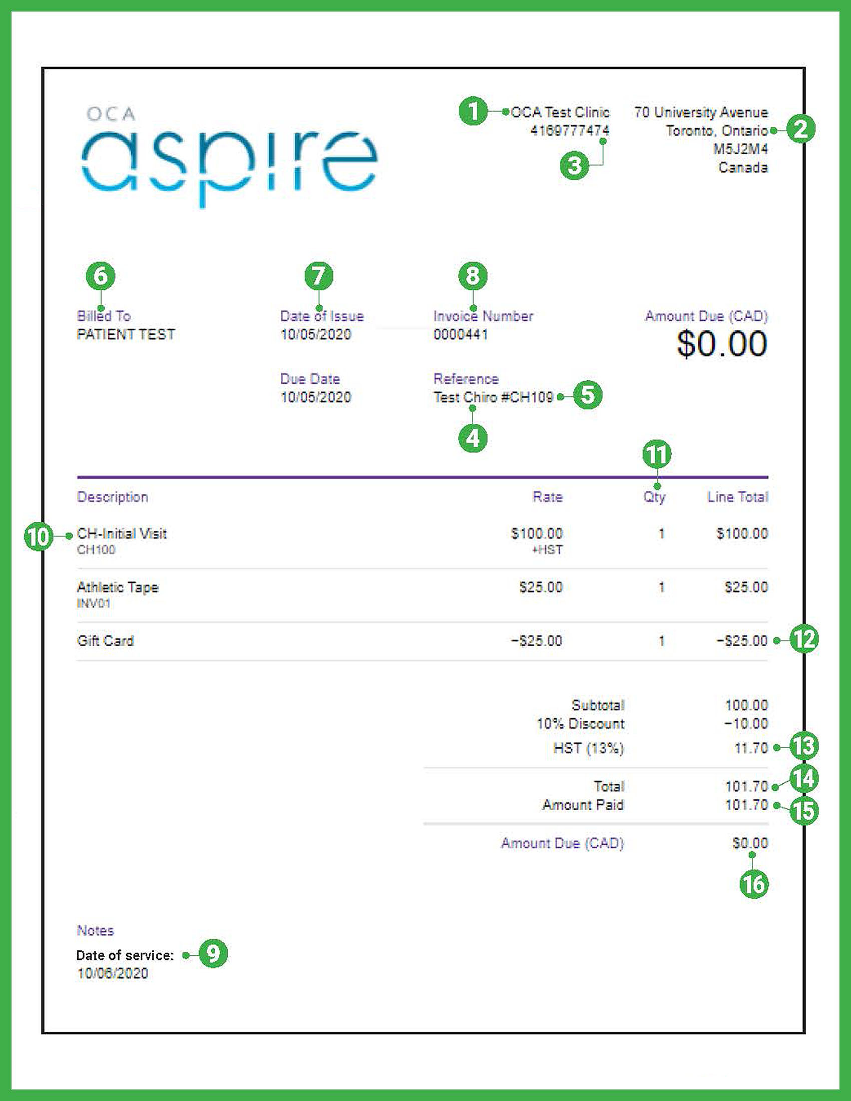 OCA Aspire Bill (EHC Billing and Receipts Infographic) OCA Aspire Bill (EHC Billing and Receipts Infographic)