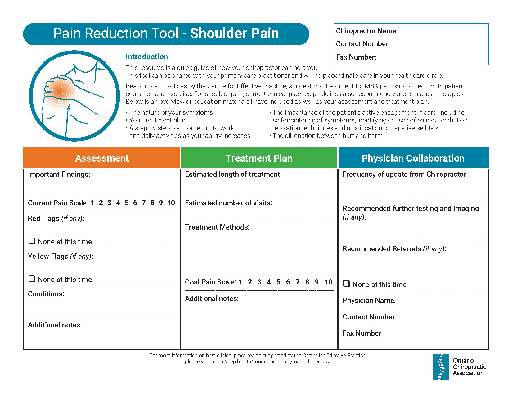 Pain Reduction Tool – Shoulder Pain Thumbnail of Pain Reduction Tool - Shoulder Pain