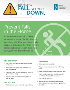 OCA fall prevention infographic