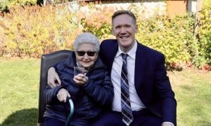 A older chiropractic care patient