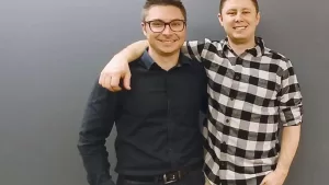 Two Ontario chiropractors posing for a photo.
